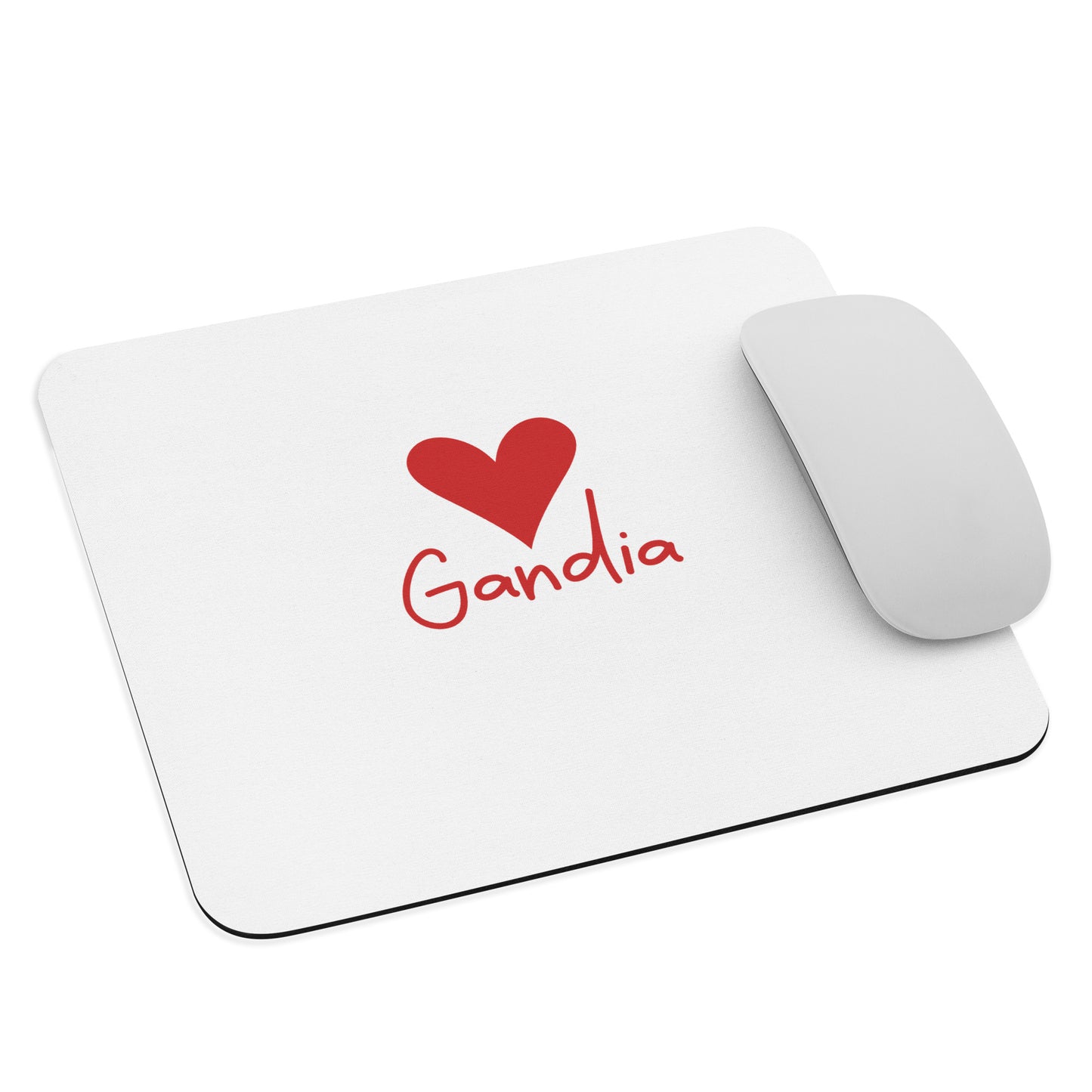 Gandia Heart Mouse Mat - Elegant Costa Blanca Desk Accessory