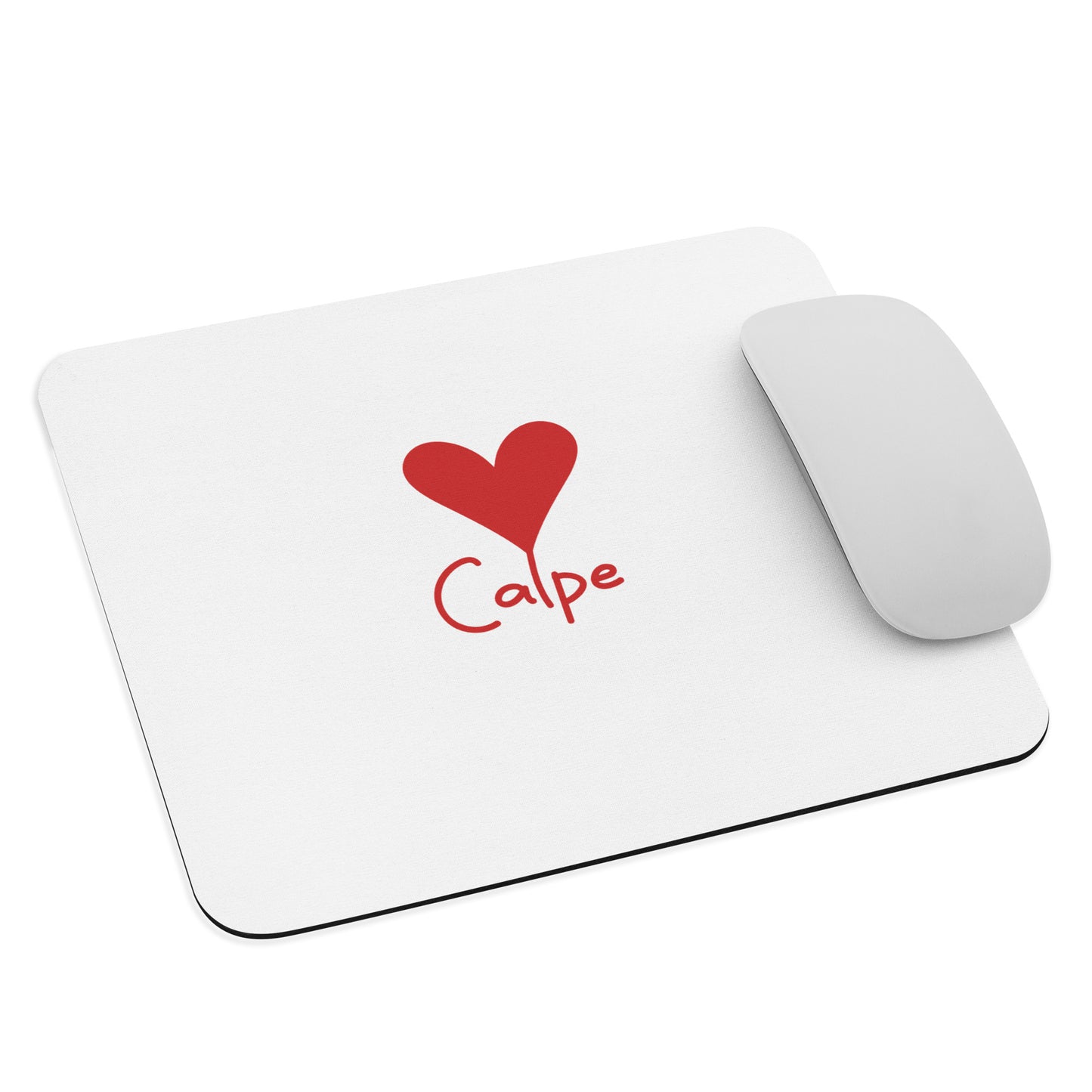 Calpe Heart Mouse Mat - Elegant Costa Blanca Desk Accessory