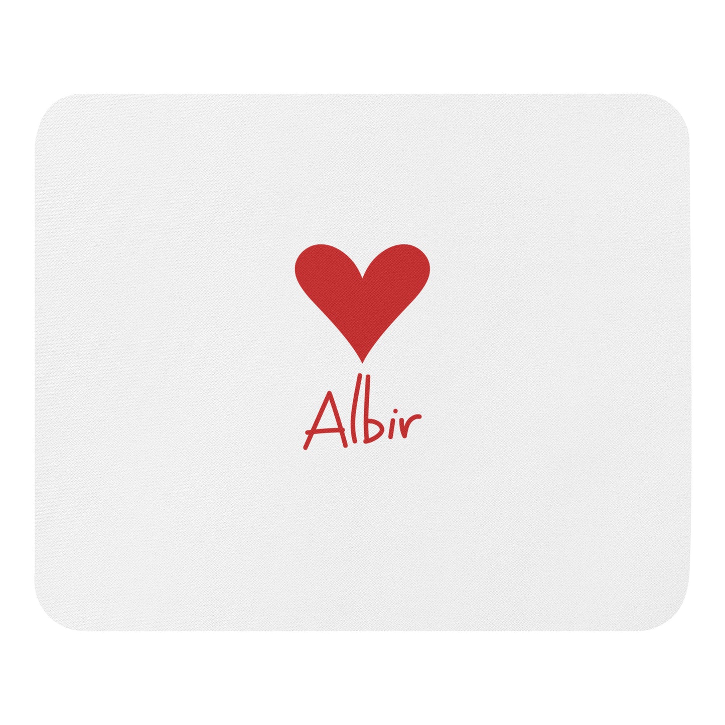 Albir Heart Mouse Mat - Elegant Costa Blanca Desk Accessory