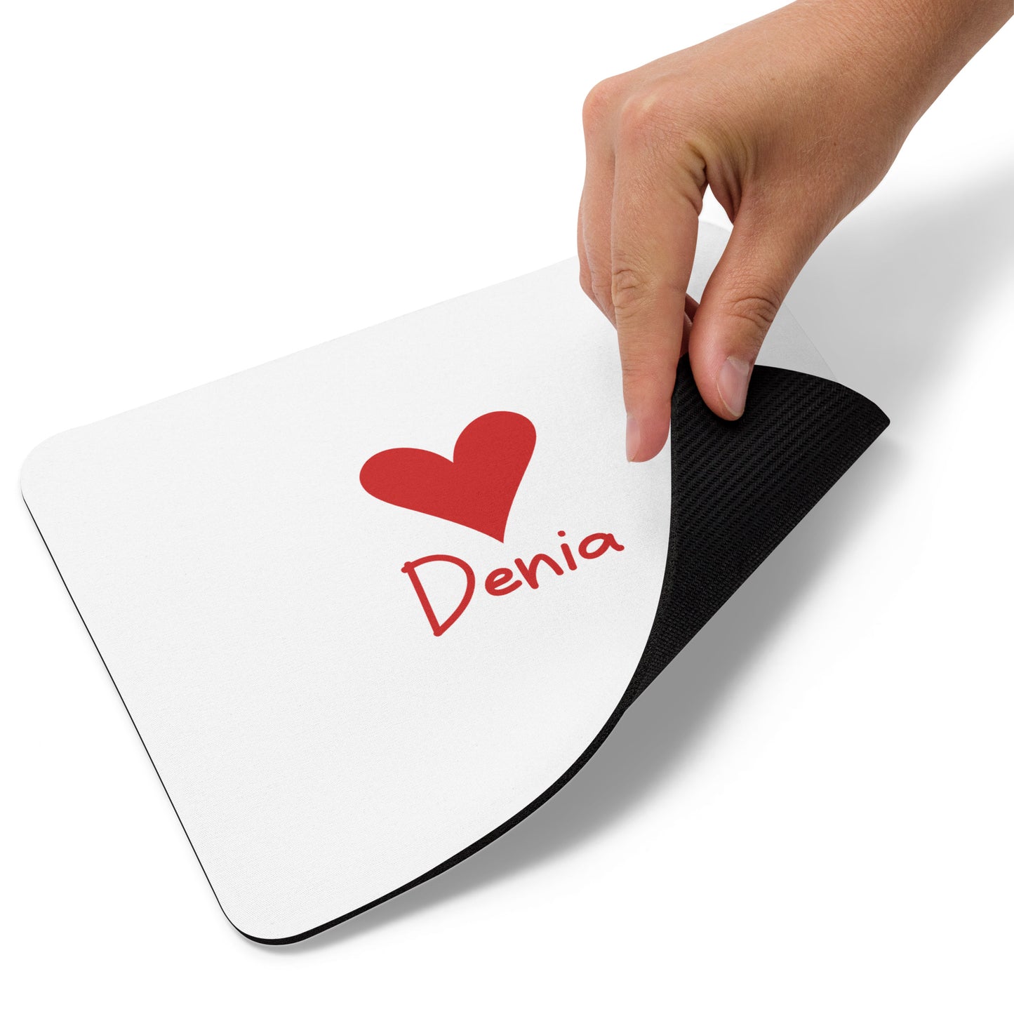 Denia Heart Mouse Mat - Elegant Costa Blanca Desk Accessory