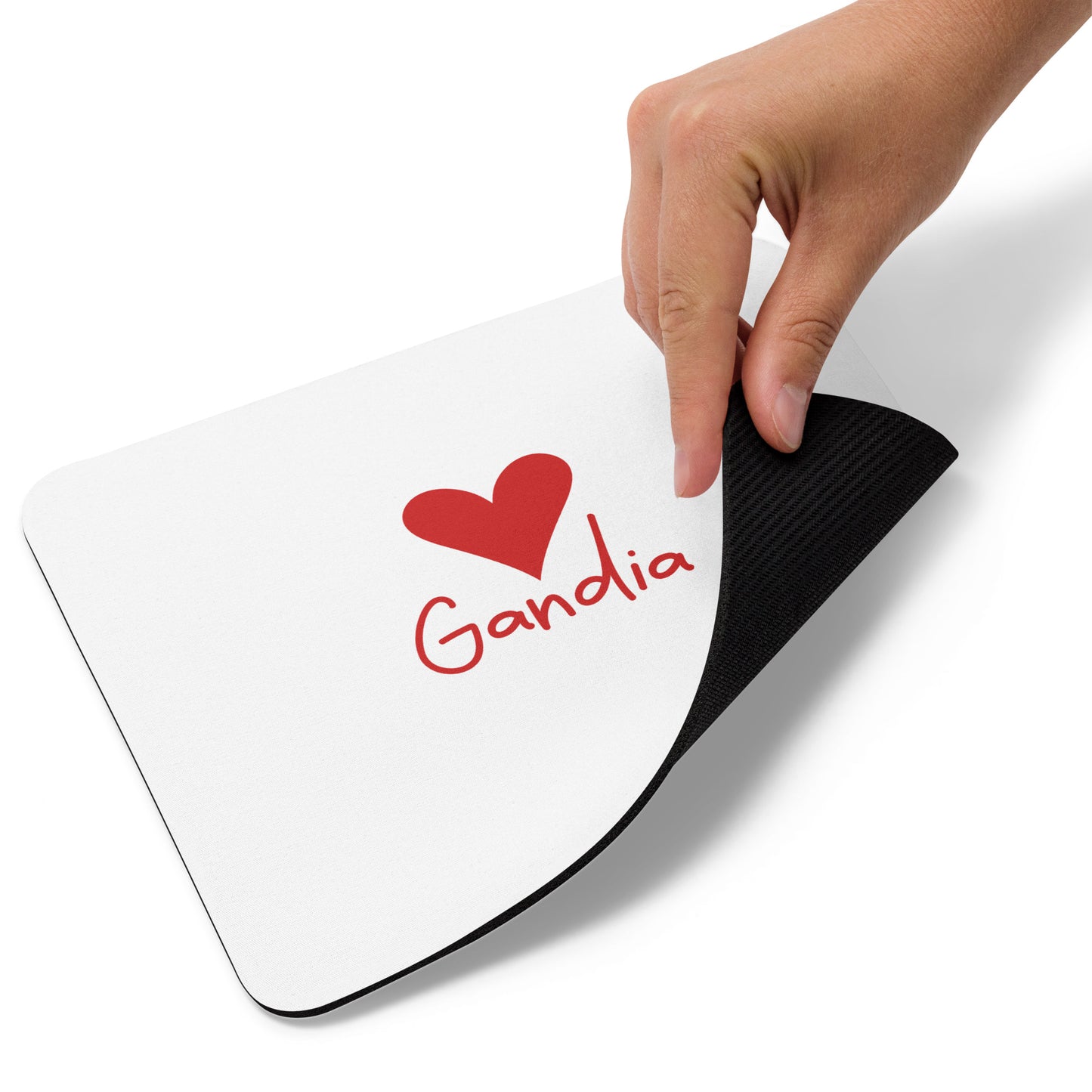 Gandia Heart Mouse Mat - Elegant Costa Blanca Desk Accessory