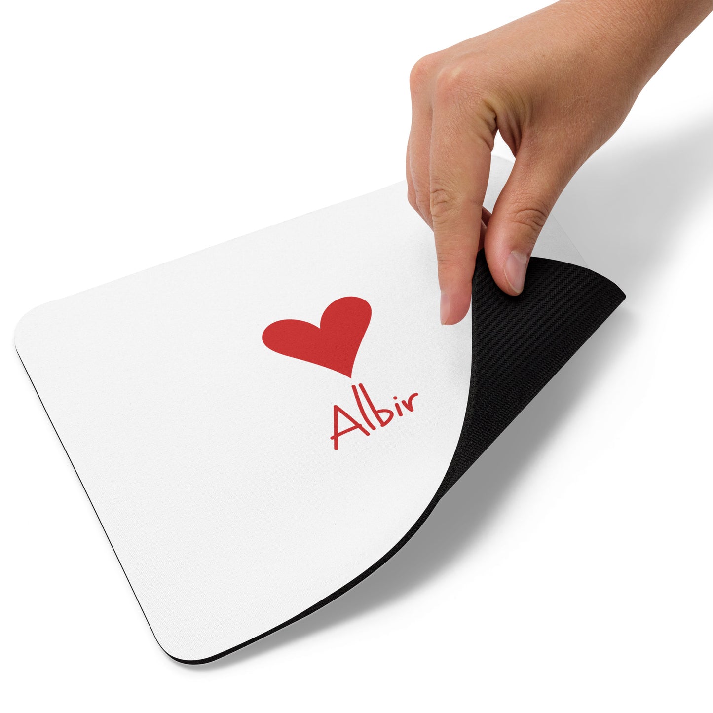 Albir Heart Mouse Mat - Elegant Costa Blanca Desk Accessory