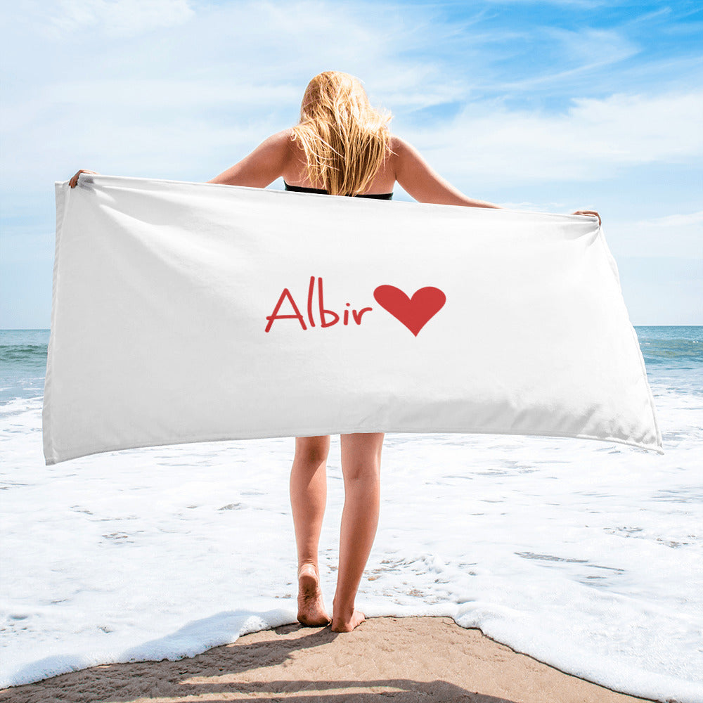 Albir Heart Towel - Chic Costa Blanca Beach Towel