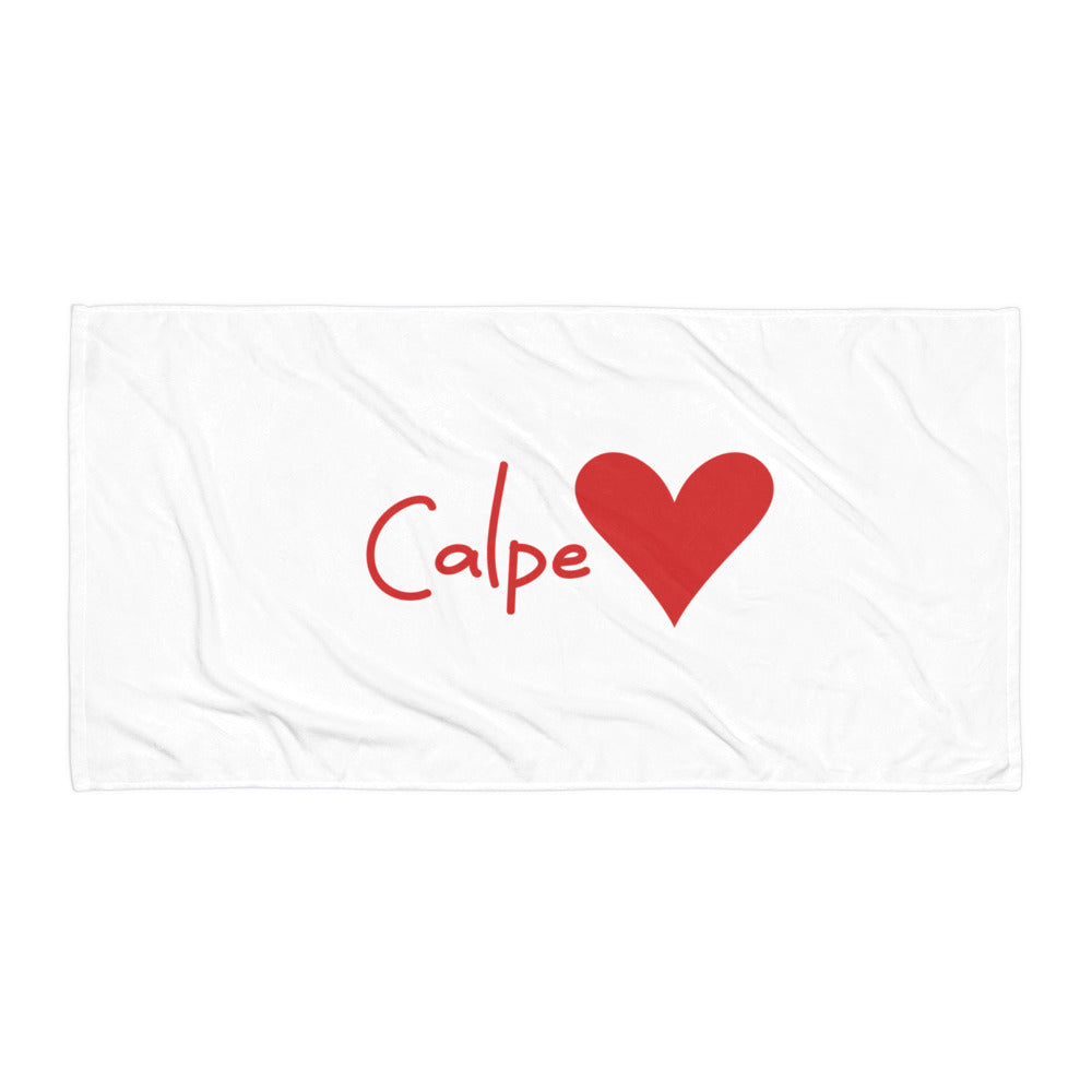 Calpe Heart Towel - Elegant Costa Blanca Beach Towel