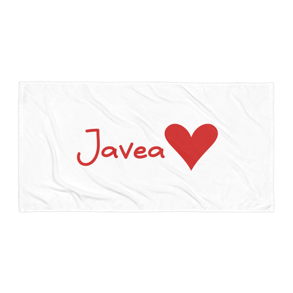 Javea Heart Towel - Stylish Costa Blanca Beach Towel