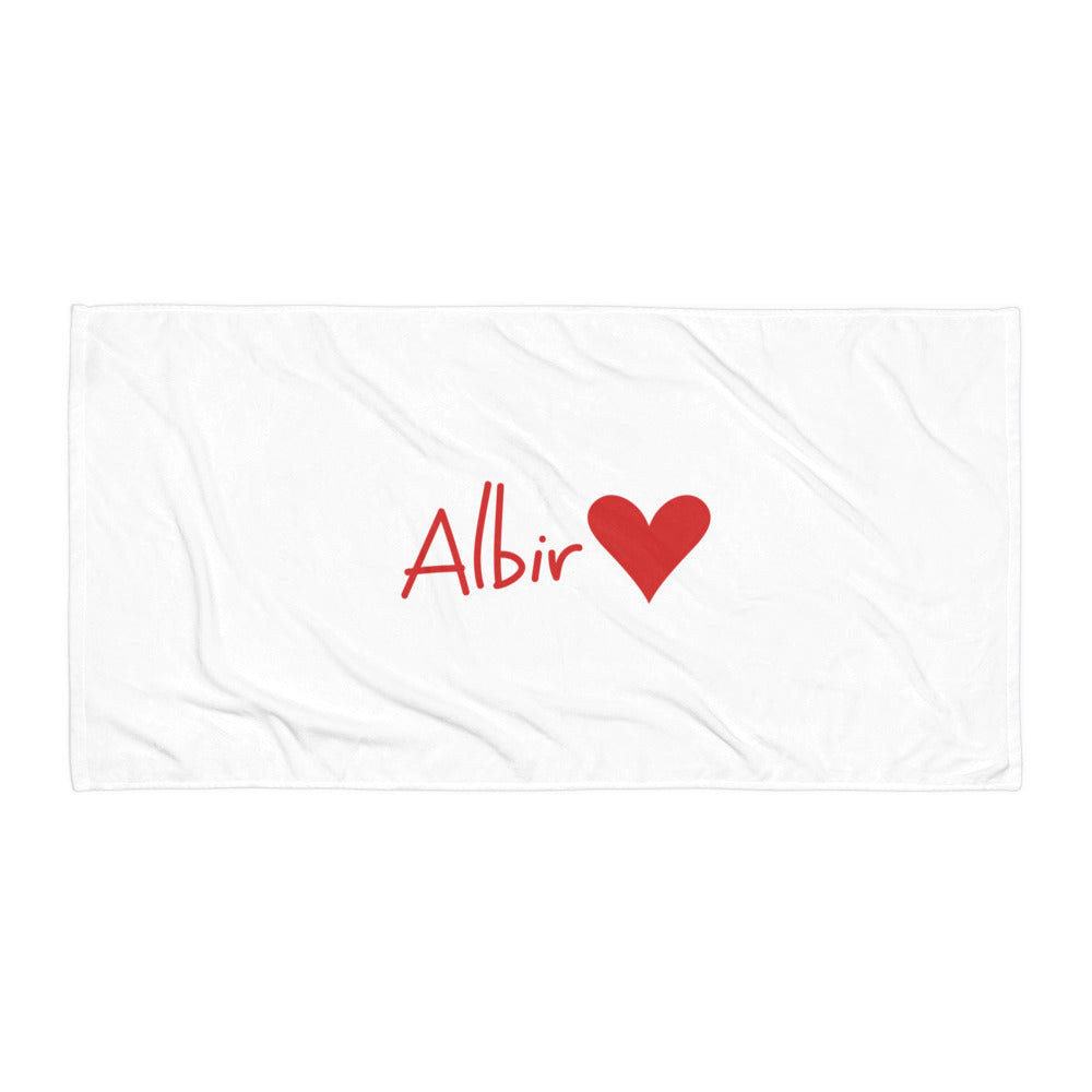 Albir Heart Towel - Chic Costa Blanca Beach Towel