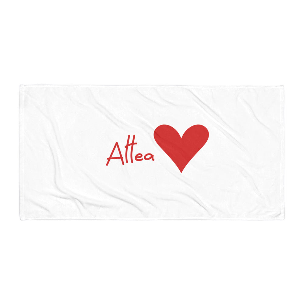 Altea Heart Towel - Elegant Costa Blanca Beach Towel