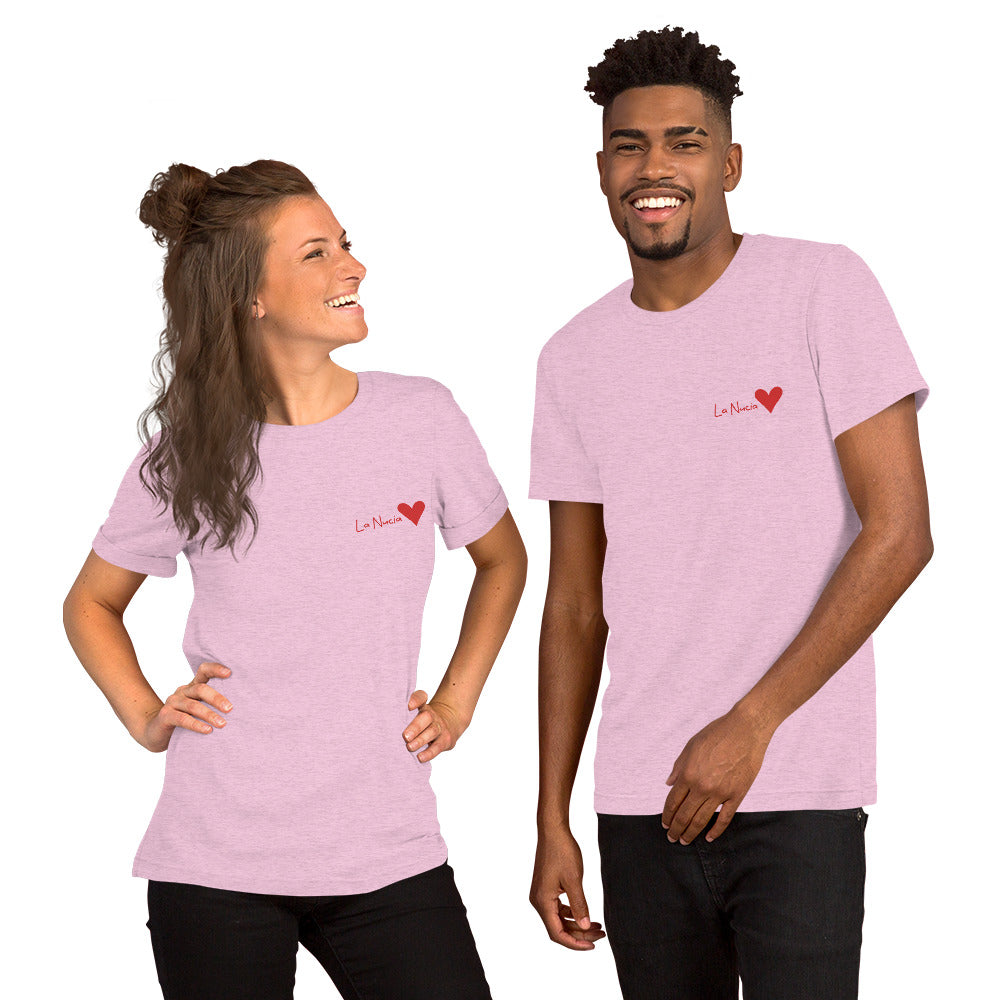 Unisex La Nucia Heart T-Shirt - Stylish Costa Blanca Apparel