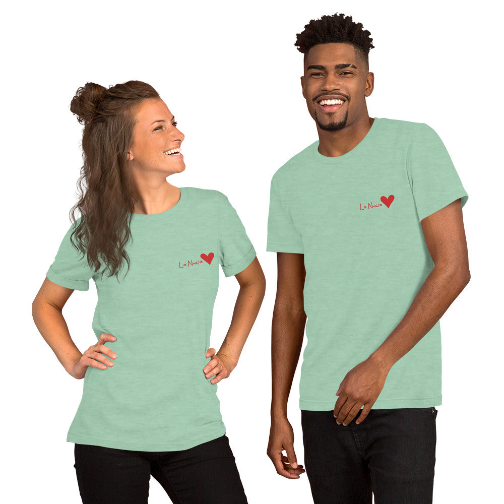 Unisex La Nucia Heart T-Shirt - Stylish Costa Blanca Apparel