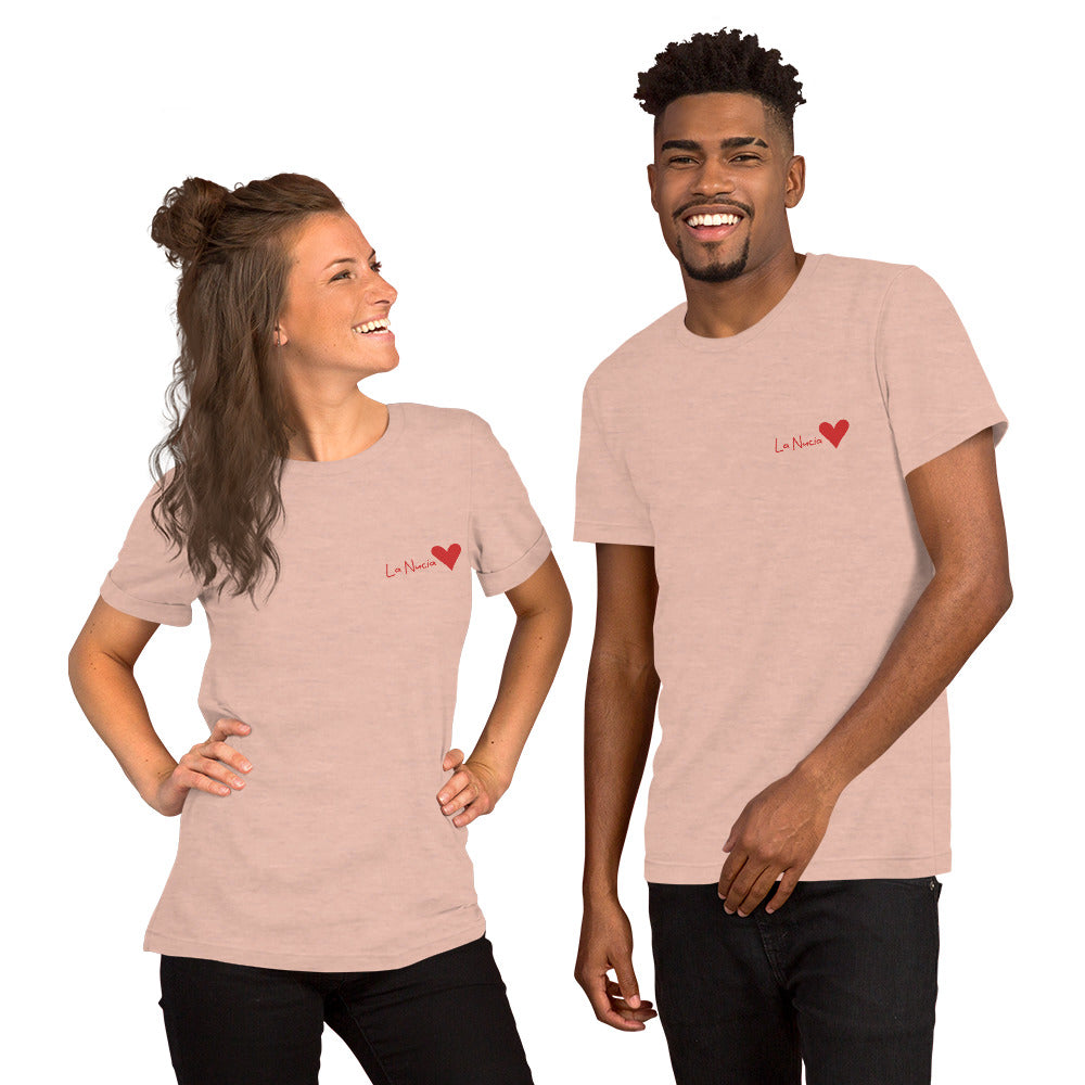 Unisex La Nucia Heart T-Shirt - Stylish Costa Blanca Apparel