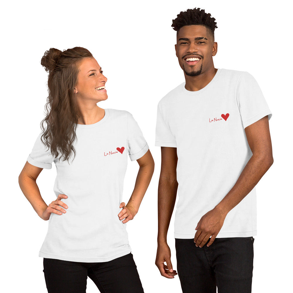 Unisex La Nucia Heart T-Shirt - Stylish Costa Blanca Apparel